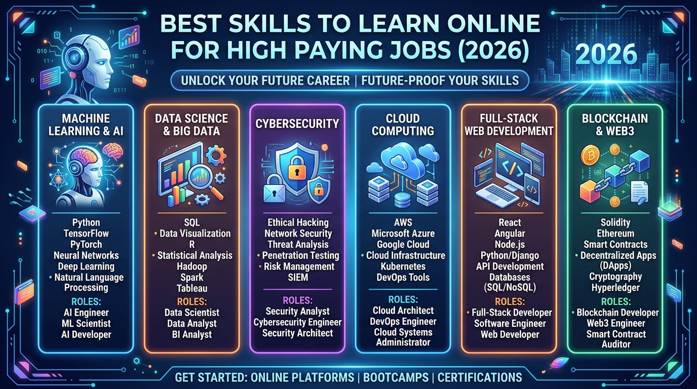 Best Skills to Learn Online for High Paying Jobs (2026)