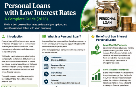 Personal Loans with Low Interest Rates: A Complete Guide (2026)